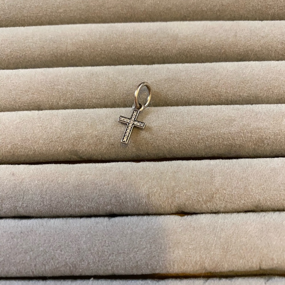 Pandora Sparkling Cross Dangle Charm